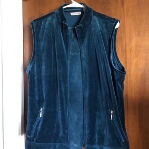 Velour vest and pants